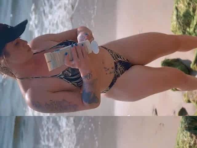 Did you use protector? The hot blonde protects herself less
