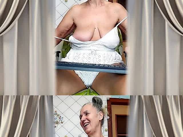 Hot Housewife Lukerya Flirts in the Kitchen and Engages in Passionate Masturbation.
