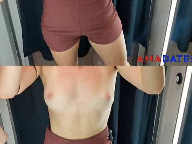 Russian Teen Babe in Fitting Room - POV Footage