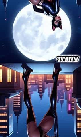 A night in Gotham with Catwoman generated