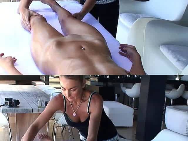 Hot babe got a south African sunshine massage