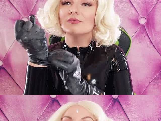 ASMR episode in latex: large rubber gloves SFW movie with hawt sounding