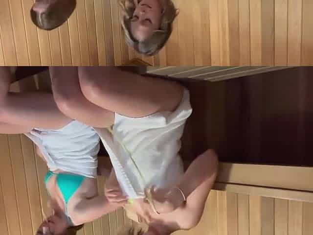 Nadia Cox, Serenity Cox And Nadia Foxx In Get Busy In The Sauna! - Lesbian Pussy Eating - Risky Orgasms