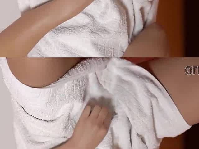 Slender Brunette Seduced Her Old Boyfriend After Taking Shower - Anna Rose