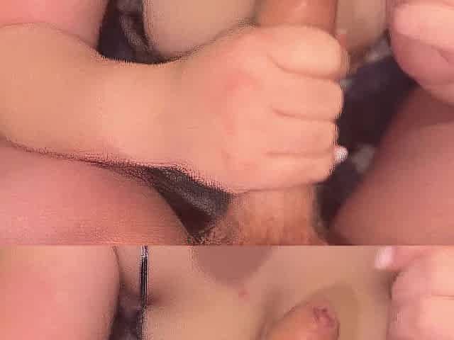 A Soaked Spunk fountain On My Girlfriend's Boobs