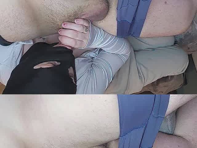 Gicler par surprise dans la bouche de madame