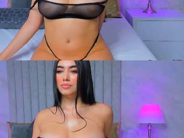 Curvy Big Tits Cums On Her Dildo