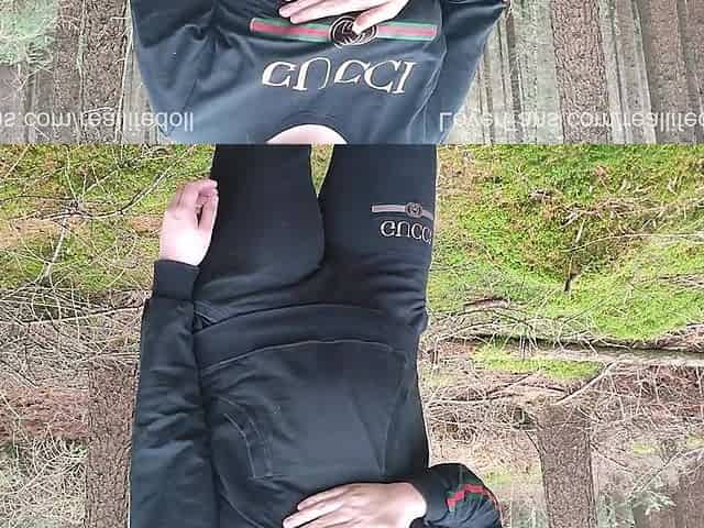 Getting caught stripping in the woods