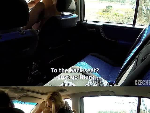 Kinky Driver Takes Blonde Mouth And Pussy As Payment