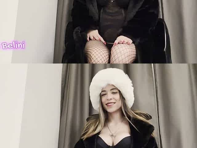 Skinny Girl in Russian Outfit Masturbating