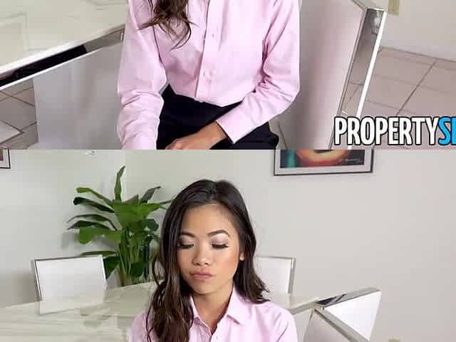 PropertySex - Hawt Oriental real estate agent bangs her boss