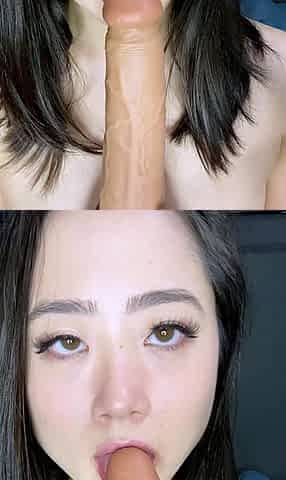 Japanese teen hello mikity toyed and facialized