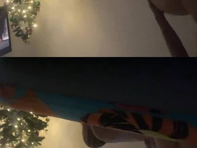 My most excellent ally invites me to see a clip at her abode on Christmas night