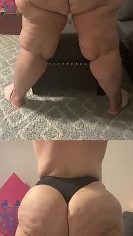 A big beautiful woman Butt full of cellulite