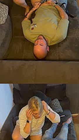 Couple Foreplay Fingering Wet and Wet Exploding Blowjob Sucking Squatting Orgasm Intense Cumshot Deep in the Throat