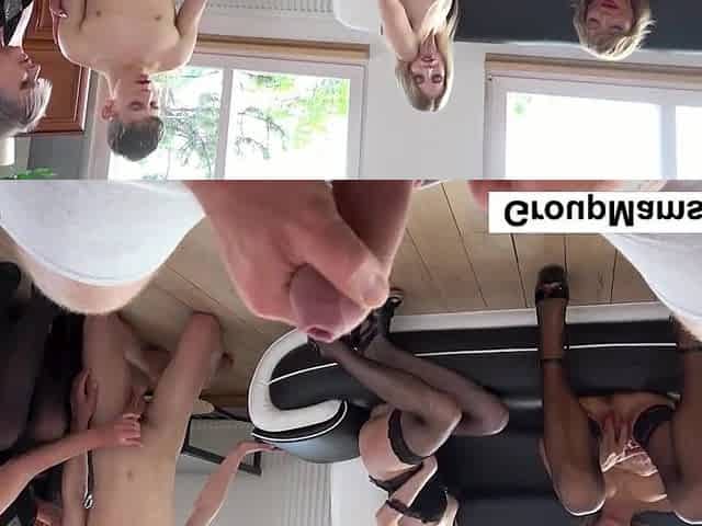 Virgin Hunk Deflowered by experienced ladies