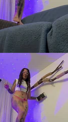 Giant Meets Tiny Human, and She Gets Scared When She Sees Him, She Almost Crushes Him!