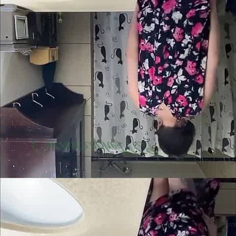 goth angel washes twat and breasts and gets real soapy in the shower