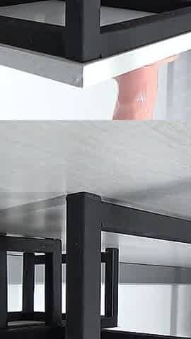 Riding on a Stool with a Dildo