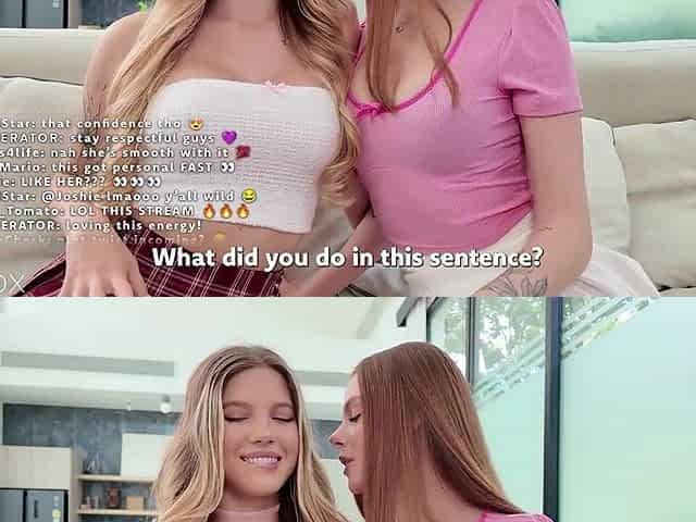 Virgin Lesbos Kiss for Tips - Live Stream Tasks Get 'em Oozing