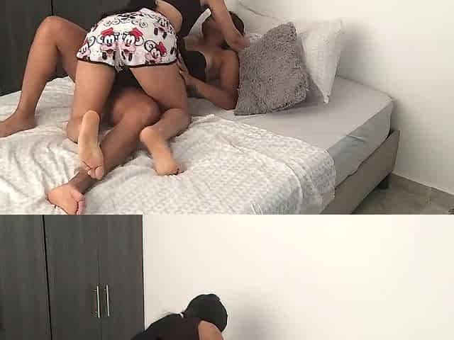 I bang my girlfriend's snatch at my stepdad's abode