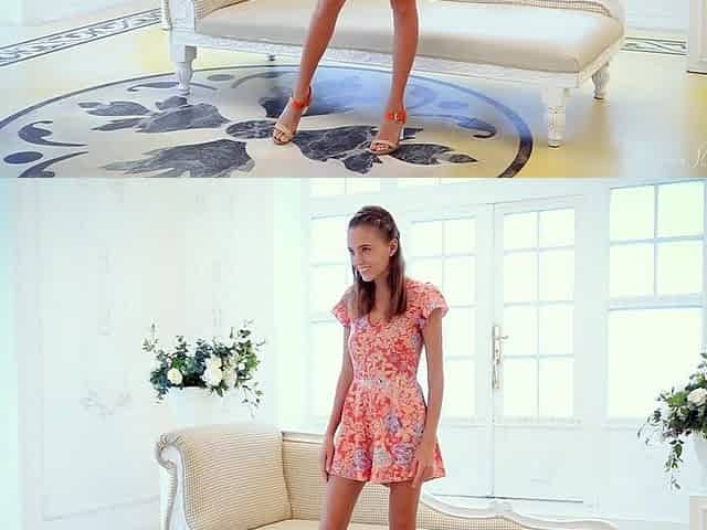 Cute Dark Haired Coed Mango Long Legs And Soft Breasts!