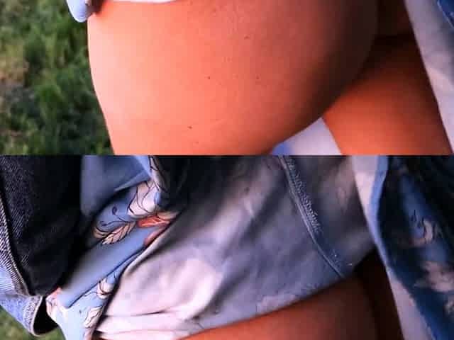 Redhead Neighbor's Secret Outdoor Fuck