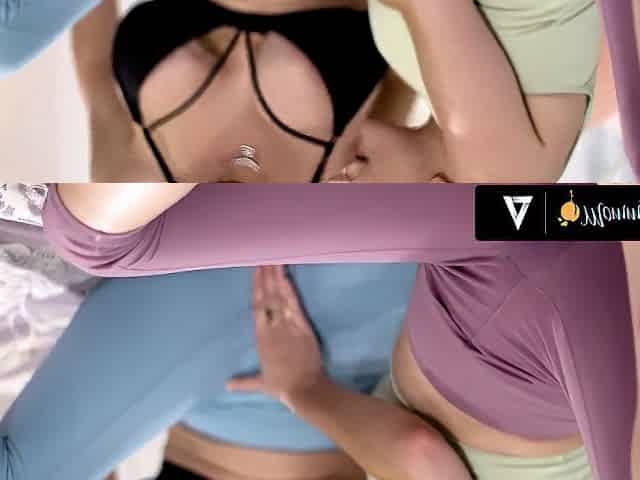 Stepmommys Girl - Envious Stepmom Dee Williams Makes Teen 18+ Skye Blues Leggings Wet! Hard Scissoring
