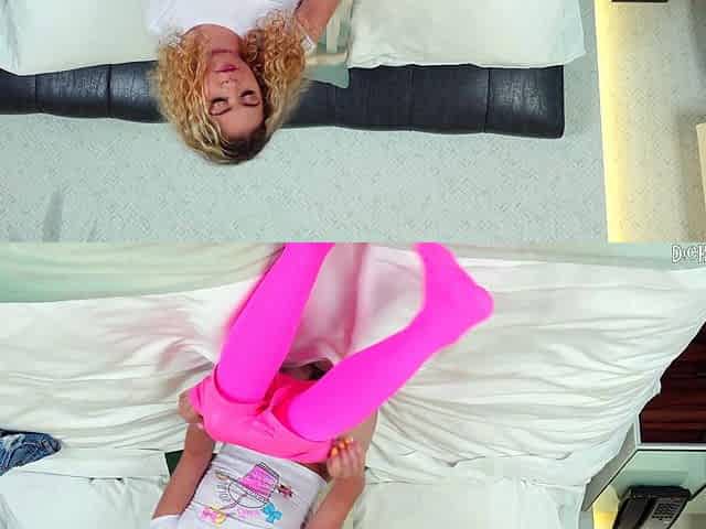 Blowjob Stunning blonde amateur takes big cock