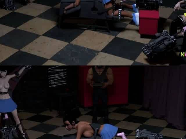 Studs fucked by machines until they squirt on dungeon floor