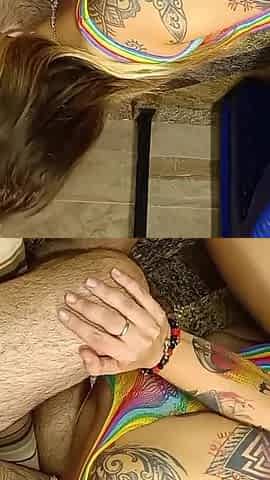It's Impossible Not to Enjoy the Blowjob of This Big-tailed Latina