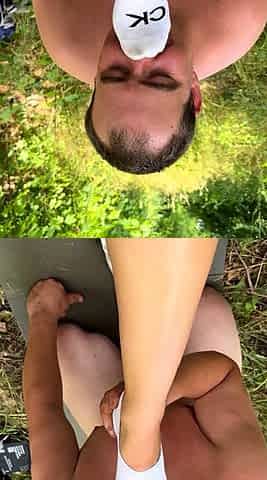 Amateur Foot Fetish Girlfriend Sucks and gives a Footjob