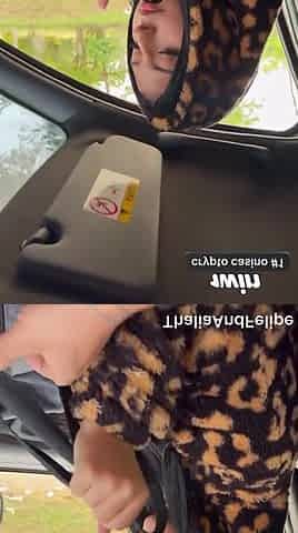 Charming Latin chick Gal with a Large Butt has Sex in a Stranger's Car.