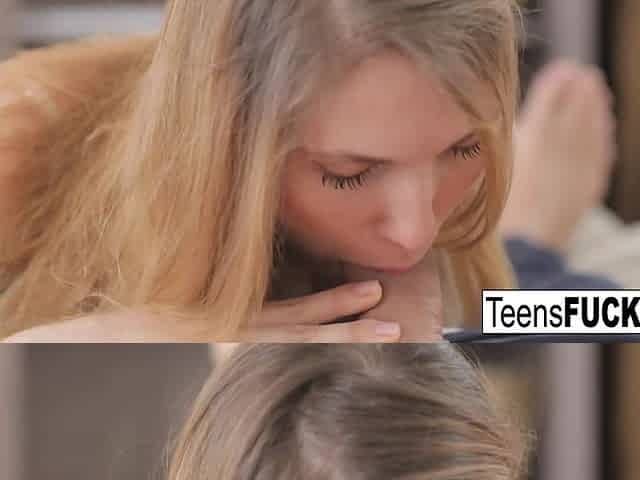 Teens Fucking : Blonde teen Mia can't get enough anal sex