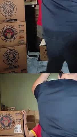 Oxxo employee caught in the warehouse in swap for a permit