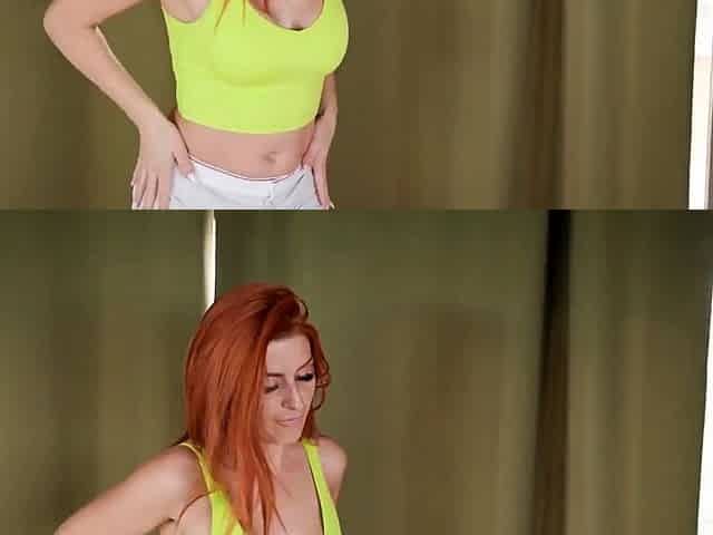 Redhead Heather Red Erotic Nude Yoga and Masturbation