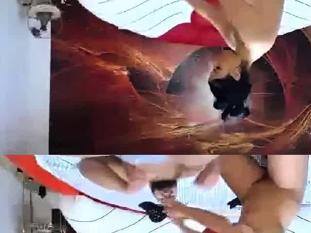 Hot Amateur Couple's Rough Sex Session on Webcam