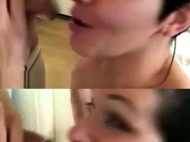 cumshot We banged his wife Sophie with few cocks
