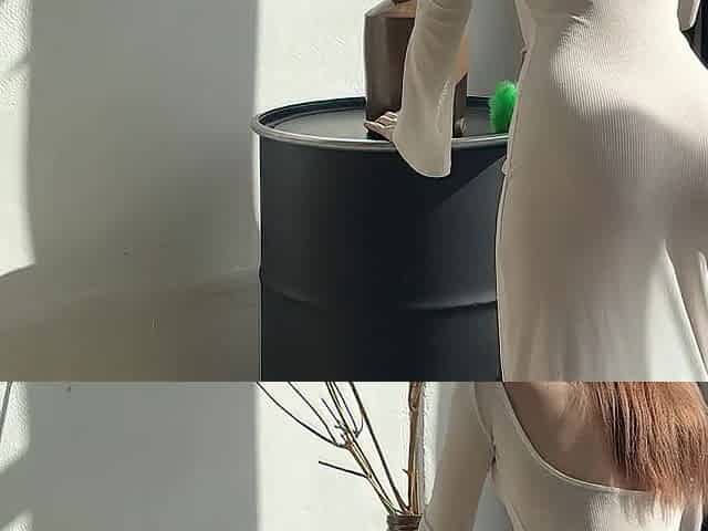 hot cleaning lady transparent costume