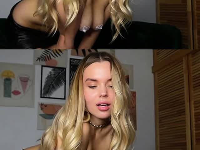 Horniest Amateur Blonde 19yo Teen Anal creampie on Webcam
