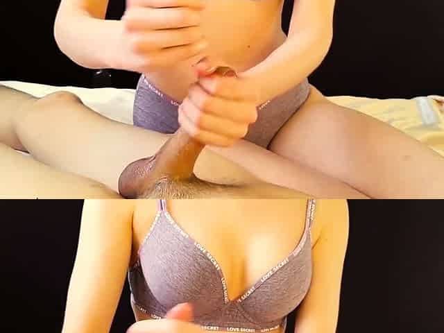 Big boobed busty girl make this self shot video