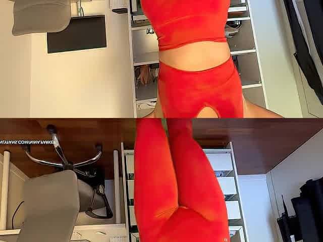 Can't stop cumming on my leggings