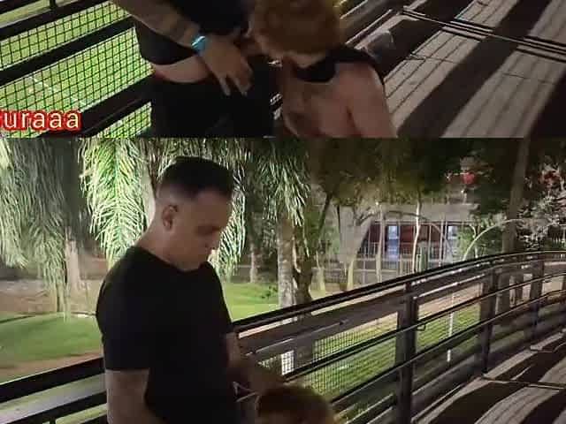 The womanizer screwed me in the centre of the street and the cuckold just stood there watching.