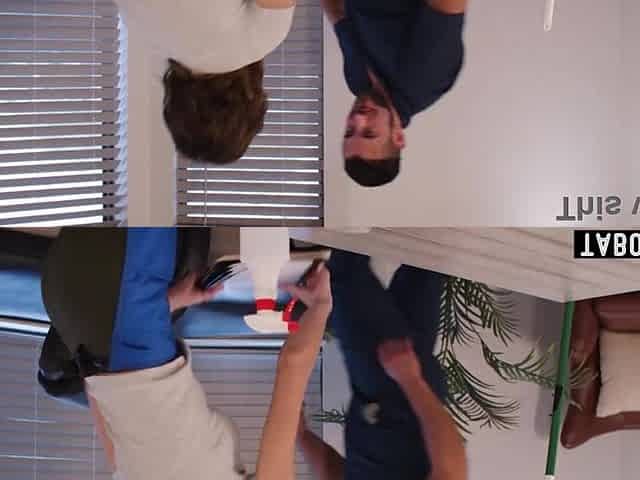 Small maid gets double permeated by a janitor and an suggest worker