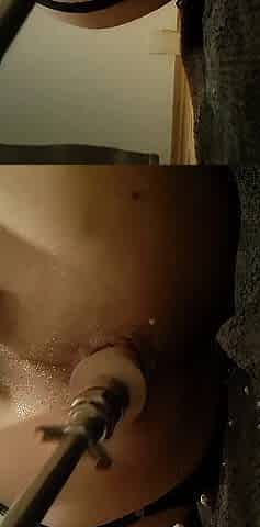Sissy gets screwed by fuckmachine