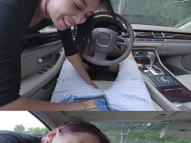 She Gives You a Blowjob in the Car