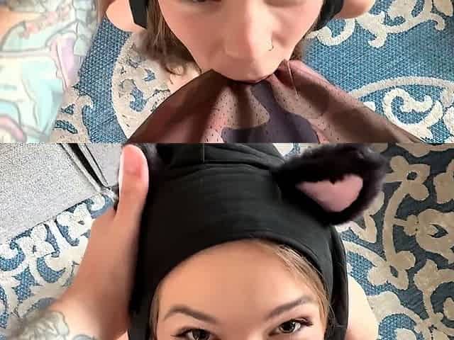 Little teen sister has a kitty kat kreampie kink