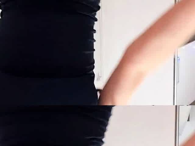 Striptease and JOI in English by Tattooed Teen on Webcam