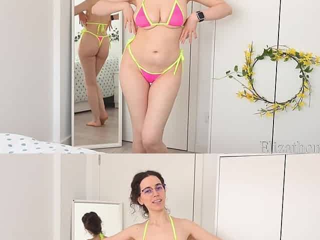 Neon Bikini Strip Dance