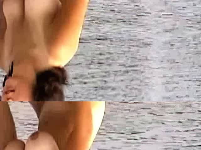Amazing sensual blowjob outdoors at the beach